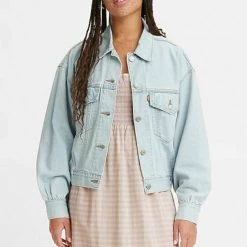 Levi's Scrunchie Trucker - Blue Scrunch Jackets