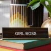 Ten North Girl Boss Name Plate