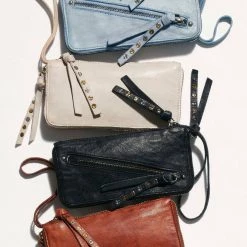 Free People Distressed Leather Wallet