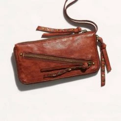 Free People Distressed Leather Wallet