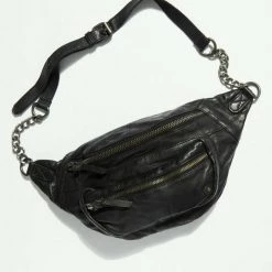 Free People Archer Leather Sling Black