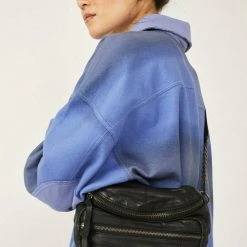 Free People Archer Leather Sling Black