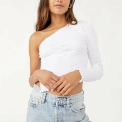 Free People Jasmine One Shoulder Top Tops