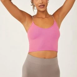 Bras & Bramis Free People Seamless Skinny Strap Crop Cami