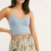 Bras & Bramis Free People Seamless Skinny Strap Crop Cami