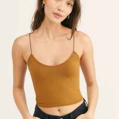 Bras & Bramis Free People Seamless Skinny Strap Crop Cami