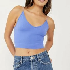 Free People Ribbed V Neck Brami Bras & Bramis