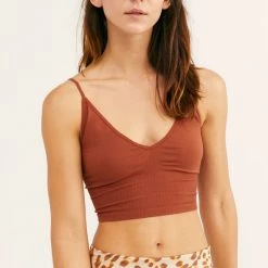 Bras & Bramis Free People Ribbed V Neck Brami