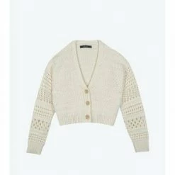 Deluc Clothing Tops Deluc Greta Cardigan - Off White
