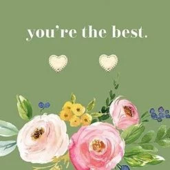 Mimi & Lu Mini Heart Stud Earrings