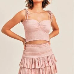 Bottoms Reset By Jane Amore Tiered Skirt