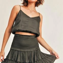 Bottoms Reset By Jane Amore Tiered Skirt