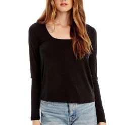 Saltwater Luxe Basic Square Neck Long Sleeve