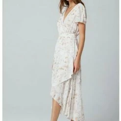 Saltwater Luxe Short Sleeve Wrap Maxi Dress Dresses
