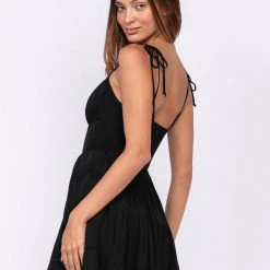 Free People Sky To Moon Tie Strap Bustier Mini Dress