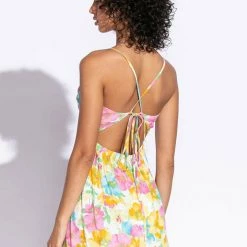 Sky To Moon V-Neck Cross Back Mini Dress