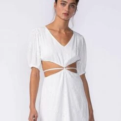 Sky To Moon V Neck Cutout Dress Dresses