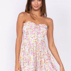 Sky To Moon Moon Smock Linen Open Back Dress