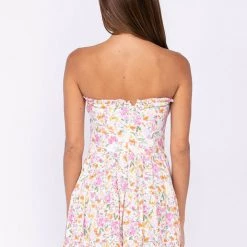 Sky To Moon Moon Smock Linen Open Back Dress