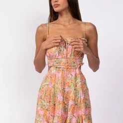 Sky To Moon Tie Open Back Mini Dress