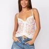 Sky To Moon Eyelet Corset Top