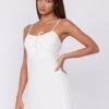 Sky To Moon Moon Smock Linen Open Back Dress