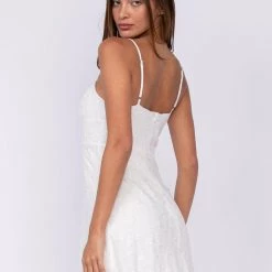 Sky To Moon Moon Smock Linen Open Back Dress