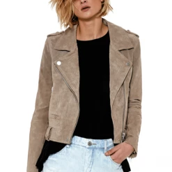 Blank NYC Suede Moto Jacket Tops