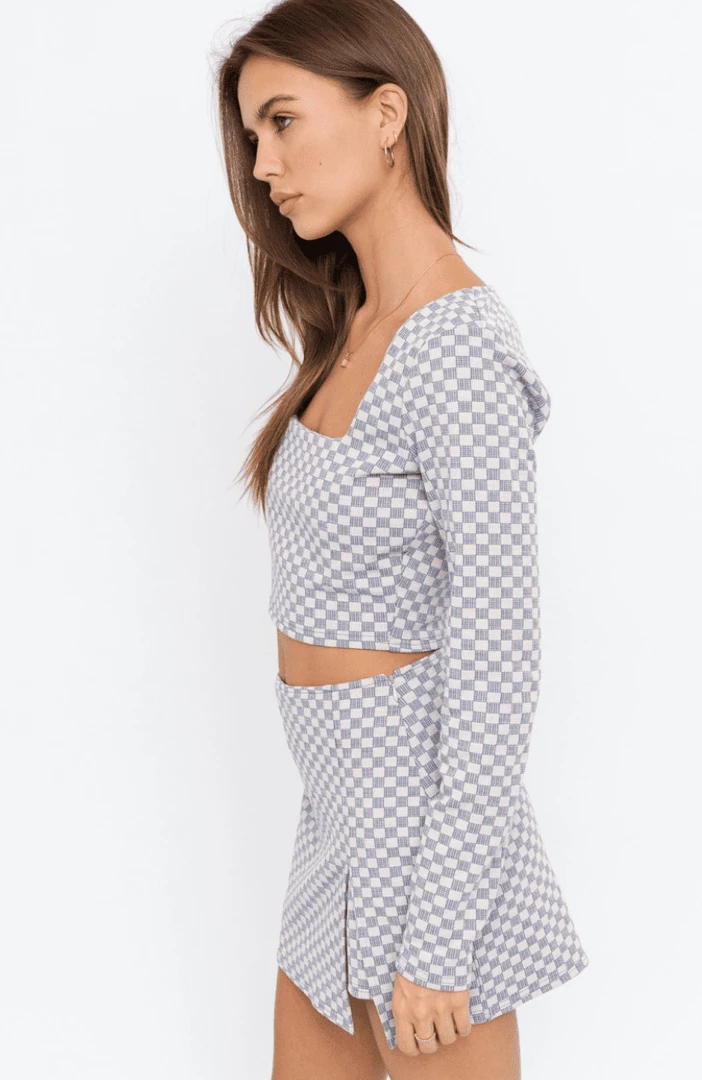 Le Lis Check Skort - BROWN Bottoms 5 Le Lis Check Skort - BROWN Bottoms