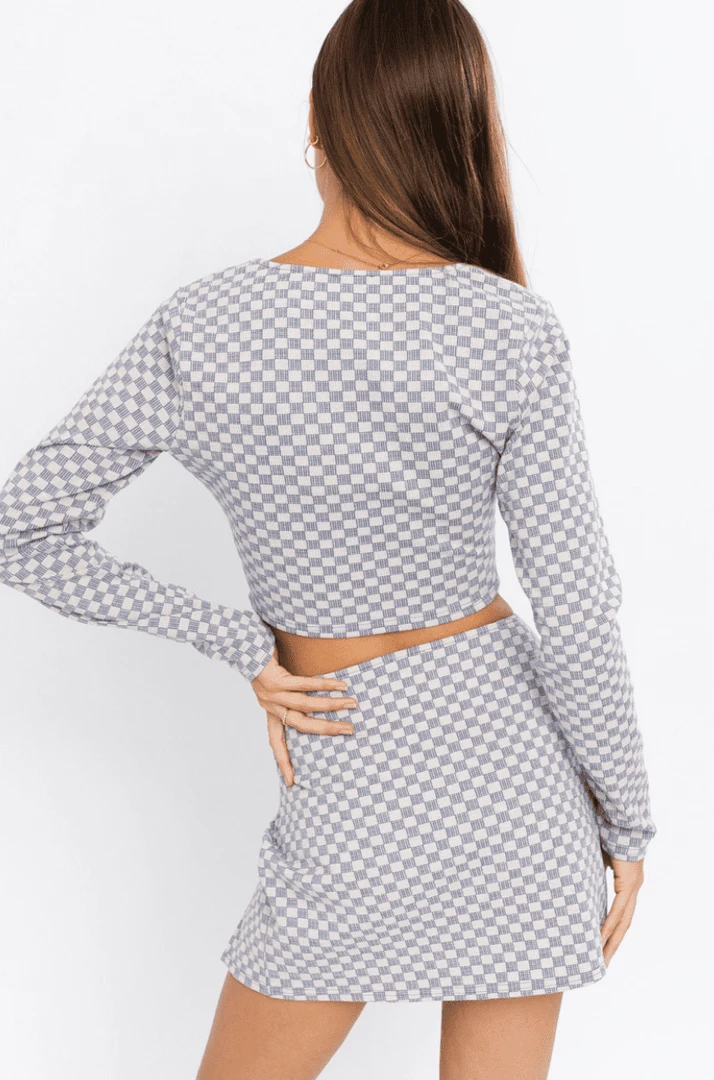 Le Lis Check Skort - BROWN Bottoms 6 Le Lis Check Skort - BROWN Bottoms