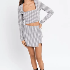 Le Lis Check Skort - BROWN Bottoms