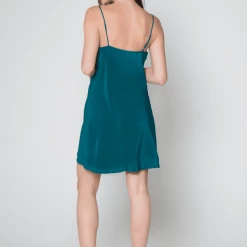 Lavender Brown Cowl Neck Silk Dress Dresses