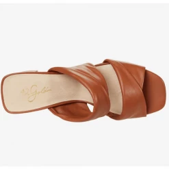 Shoes 42 Gold Loralie Twist Leather Slide
