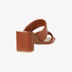 Shoes 42 Gold Loralie Twist Leather Slide