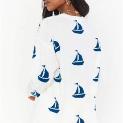 Show Me Your Mumu Go To Sweater - Sailboat