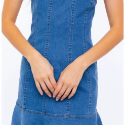 Le Lis Stretch Denim Mini Dress