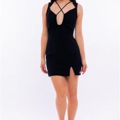 Le Lis Criss Cross Front Mini Dress Dresses