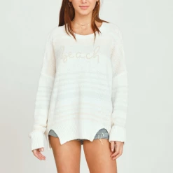 Vintage Havana Beach Embroidered Sweater