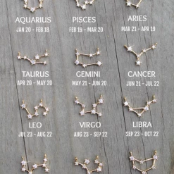 Jewelry Potion Number 9 Zodiac Constellation Necklace