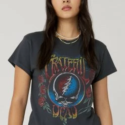 Daydreamer Grateful Dead Steal Your Face Of Roses Tour Tee Tops