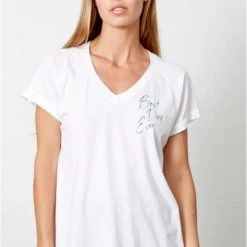 Good HYOUman Tops GoodhYouman Tamara Tee - Best Day Ever Script
