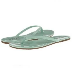 Tkees Leather Flip Flops Lipglosses - Seafoam Shoes