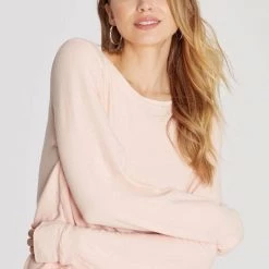Wildfox Basics Baggy Beach Jumper - Pink Salt