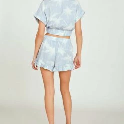 Vintage Havana Gauze Twist Front Top Tops