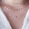 Wander + Lust Jewelry Dainty Triple Layer Necklace In Silver 2 Wander + Lust Jewelry Dainty Triple Layer Necklace In Silver