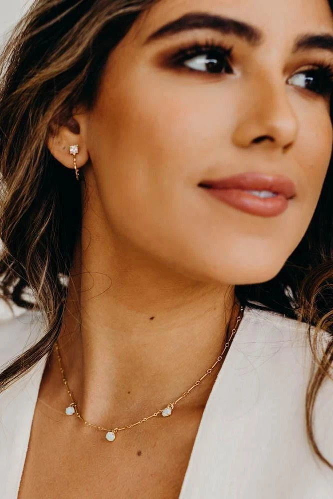 Wander + Lust Jewelry Wander + Lust Serafina Opal Necklace 16" 3 Wander + Lust Jewelry Wander + Lust Serafina Opal Necklace 16"