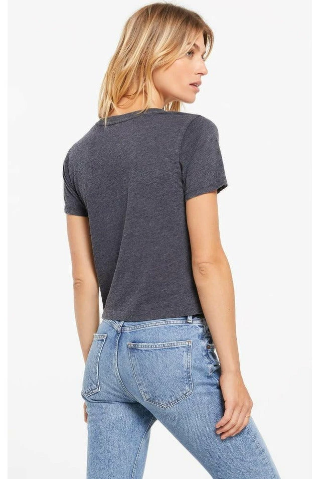 Z Supply Classic Skimmer Crop Tee Tops 6 Z Supply Classic Skimmer Crop Tee Tops
