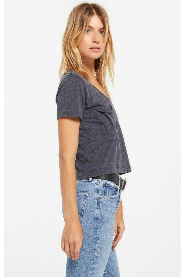 Z Supply Classic Skimmer Crop Tee Tops 5 Z Supply Classic Skimmer Crop Tee Tops