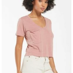 Z Supply Classic Skimmer Crop Tee Tops 22 Z Supply Classic Skimmer Crop Tee Tops
