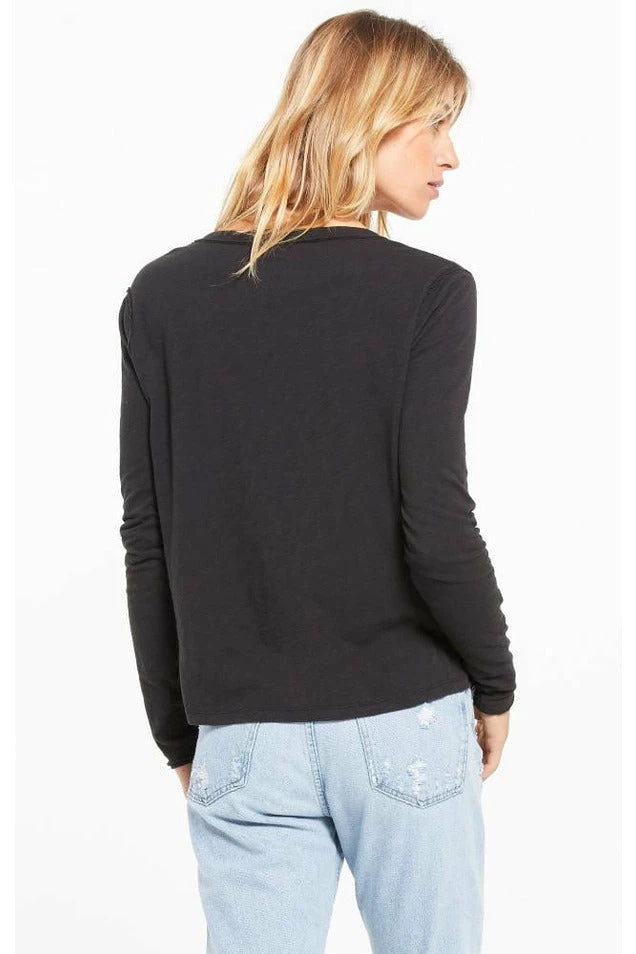 Tops Z Supply Kira Slub V Neck Long Sleeve Tee 6 Tops Z Supply Kira Slub V Neck Long Sleeve Tee